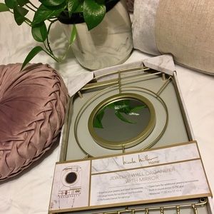 Nicole Miller Jewelry Wall Organizer with Mirror